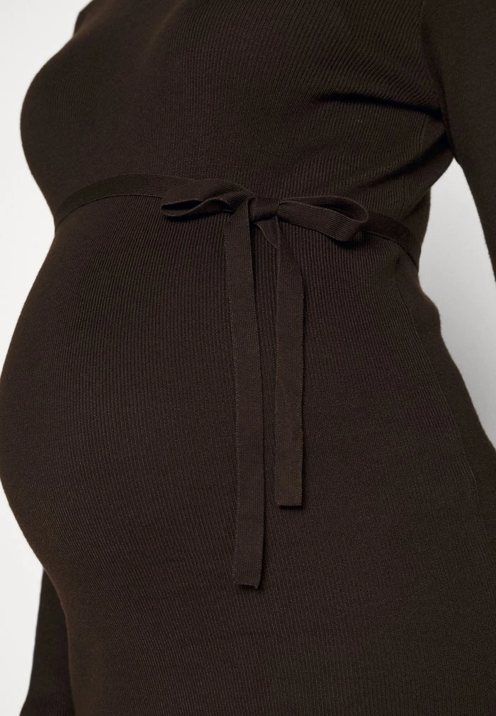 MAMALICIOUS MLJACINA ROLLNECK DRESS - Robe Pull - Coffee Bean – Image 6
