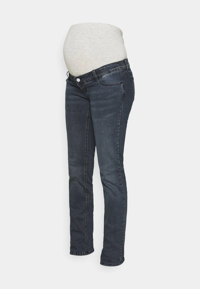 MAMALICIOUS MLEASTON - Jean Droit - Dark Blue Denim – Image 4