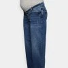 MAMALICIOUS MLMILANO WIDE CROPPED - Jean Boyfriend - Medium Blue