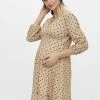MAMALICIOUS Robe De Jour - Beige Mottled Beige