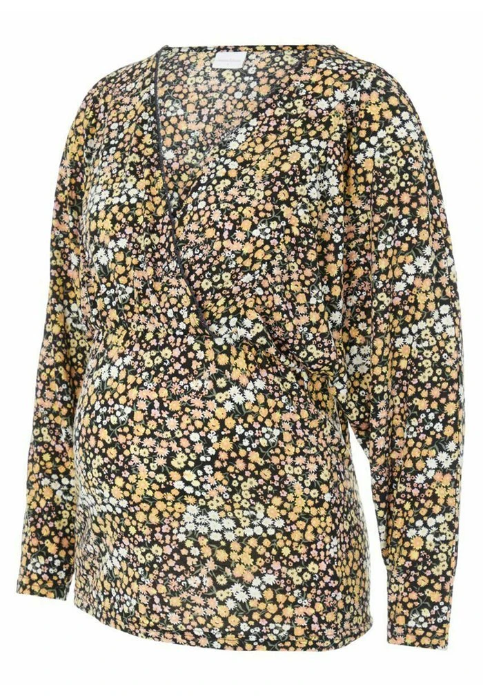 MAMALICIOUS T-shirt à Manches Longues - India Ink – Image 5