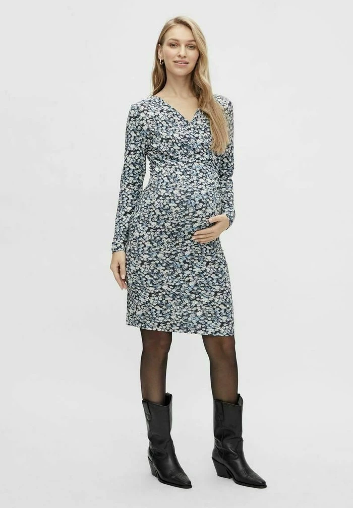 MAMALICIOUS MLCALLA - Robe De Jour - Dark Navy – Image 2