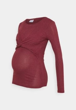 MAMALICIOUS MLANLI JUNE - T-shirt à Manches Longues - Burnt Russet Melange