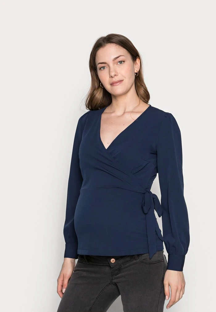 MAMALICIOUS MLNEWCAYA - Blouse - Peacoat