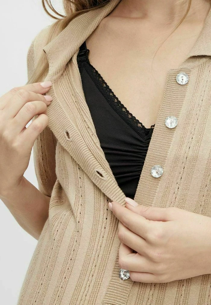 MAMALICIOUS 2-IN-1 UMSTANDS MLBREE - Robe Pull - Oatmeal – Image 5