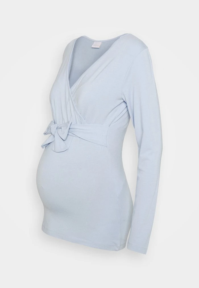 MAMALICIOUS CHARLIE TESS 2er Pack - T-shirt à Manches Longues - Kentucky Blue – Image 2