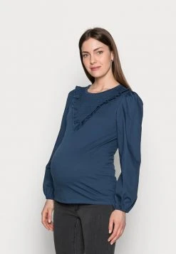 MAMALICIOUS MLNADINE - T-shirt à Manches Longues - Mallard Blue