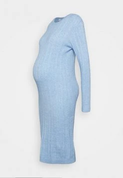 MAMALICIOUS MLMINE KNIT DRESS - Robe Pull - Vista Blue