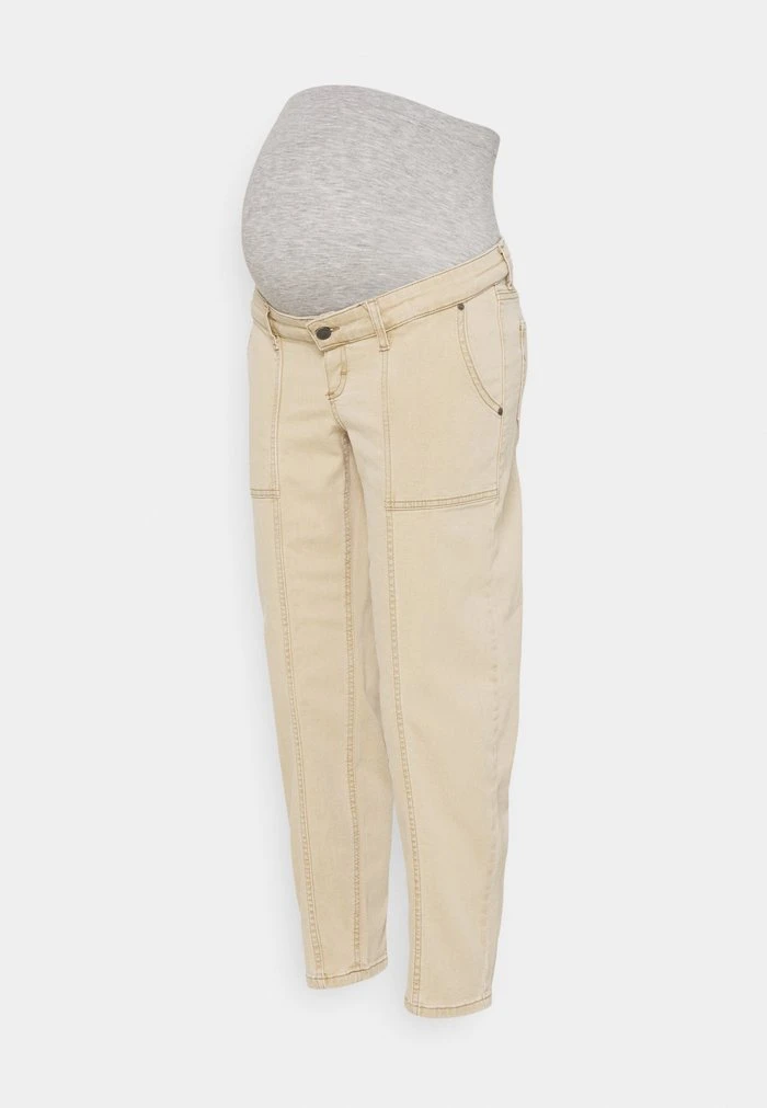MAMALICIOUS MLSTANFORD CROPPED CARGO - Pantalon Classique - Cornstalk