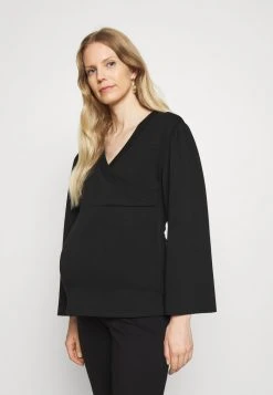 MAMALICIOUS MLTHEKLA TESS - T-shirt à Manches Longues - Black