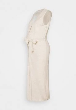 MAMALICIOUS MLZIA LONG CARDIGAN - Robe En Jersey - Oatmeal