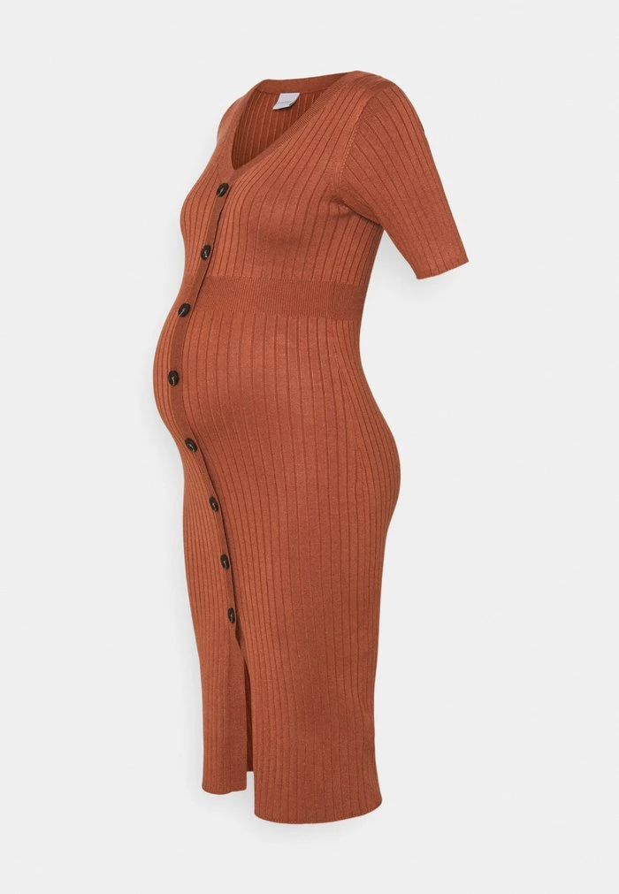 MAMALICIOUS MLDIA DRESS - Robe Pull - Copper Brown – Image 5