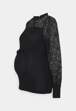 MAMALICIOUS MLACACIA - T-shirt à Manches Longues - Black