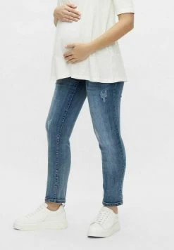 MAMALICIOUS Jean Droit - Light Blue Denim