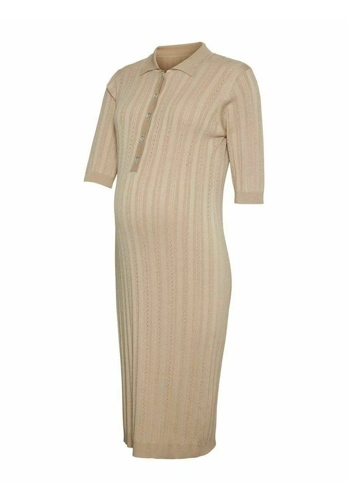 MAMALICIOUS 2-IN-1 UMSTANDS MLBREE - Robe Pull - Oatmeal – Image 6