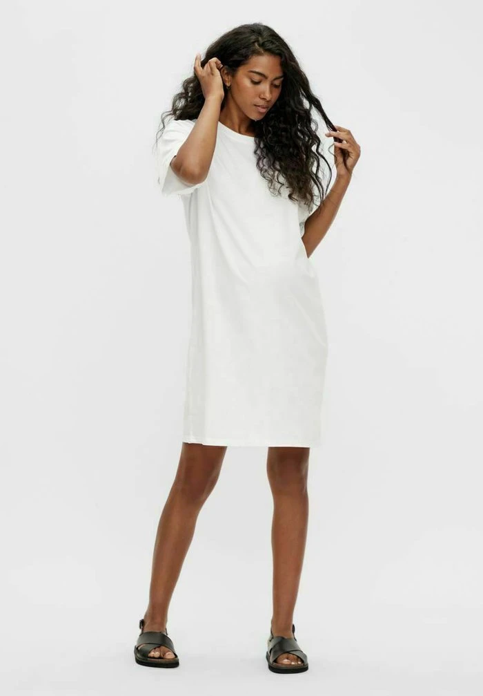 MAMALICIOUS Robe En Jersey - Bright White – Image 2