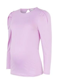 MAMALICIOUS T-shirt à Manches Longues - Violet Tulle