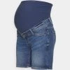 MAMALICIOUS MLPARIS SLIM - Short En Jean - Medium Blue Denim