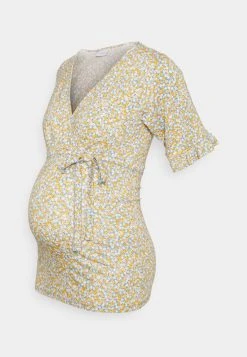 MAMALICIOUS MLDICTE TESS - T-shirt Imprimé - Blue Heaven