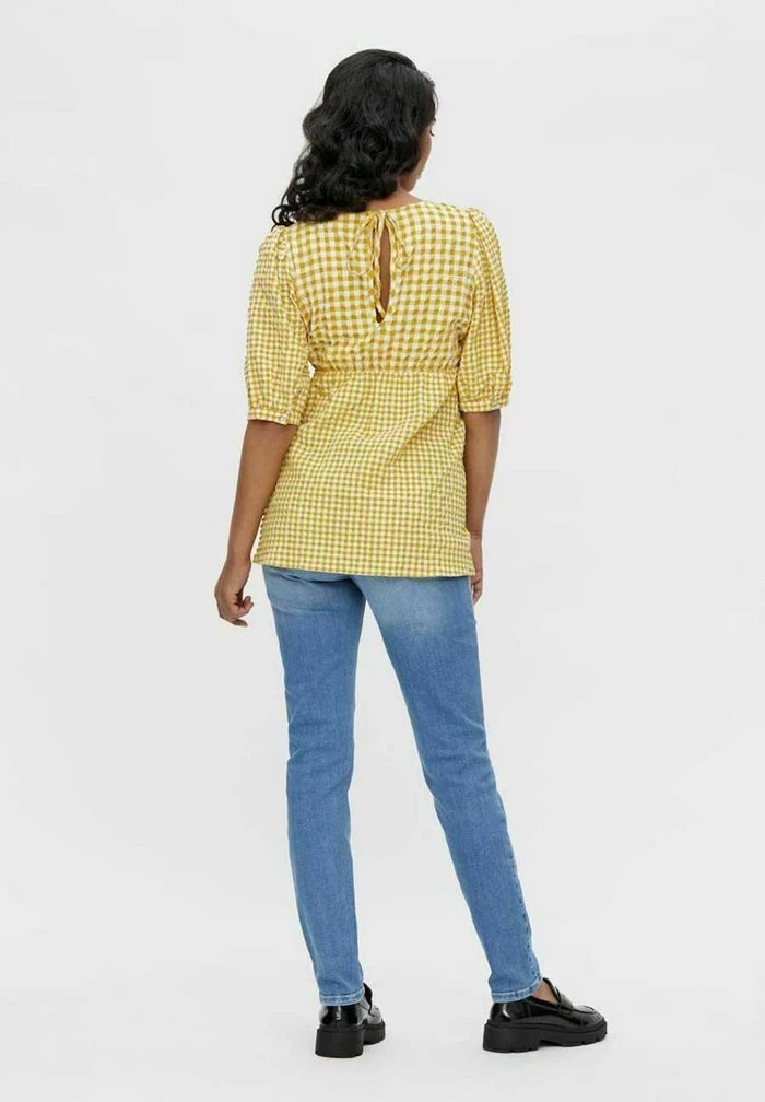 MAMALICIOUS Blouse - Amber Gold – Image 3
