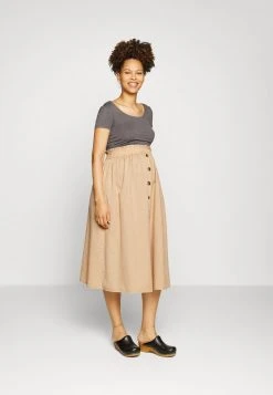 MAMALICIOUS MLDINA SKIRT - Jupe Crayon - Warm Sand