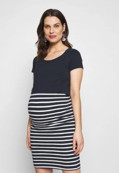 MAMALICIOUS MLLEA JUNE DRESS - Robe En Jersey - Navy Blazer/snow White