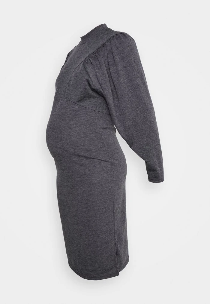 MAMALICIOUS MLTAMIA DRESS - Robe Pull - Medium Grey Melange – Image 4