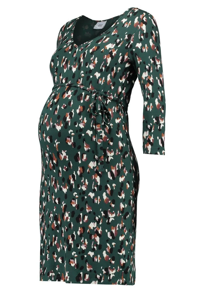 MAMALICIOUS MLNICCI DRESS - Robe En Jersey - Botanical Garden/snow White/gin – Image 4