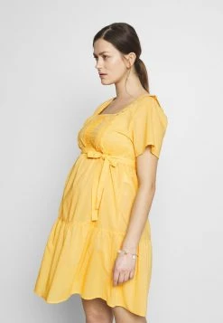 MAMALICIOUS MLSOLANGE WOVEN SHORT DRESS - Robe En Jersey - Cream Gold