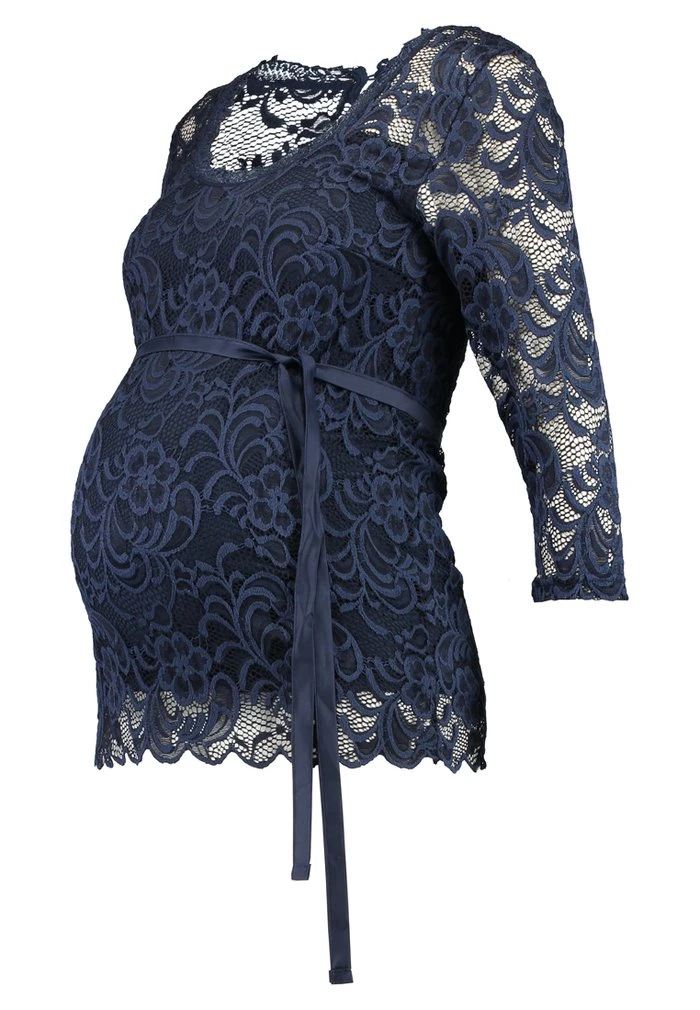 MAMALICIOUS T-shirt à Manches Longues - Navy Blazer – Image 5