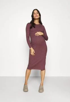 MAMALICIOUS MLGINNIE MIDI DRESS - Robe Fourreau - Tawny Port