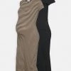 MAMALICIOUS MLSIA MIX CAP DRESS 2PACK - Robe En Jersey - Black
