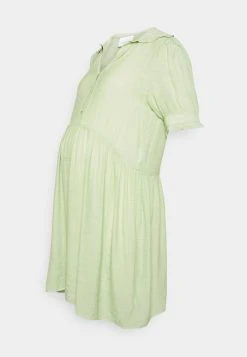 MAMALICIOUS MLEVANGA LIA SHORT DRESS - Robe Chemise - Granite Green