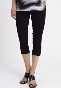 MAMALICIOUS MLJULIANE CAPRI - Short En Jean - Black Denim