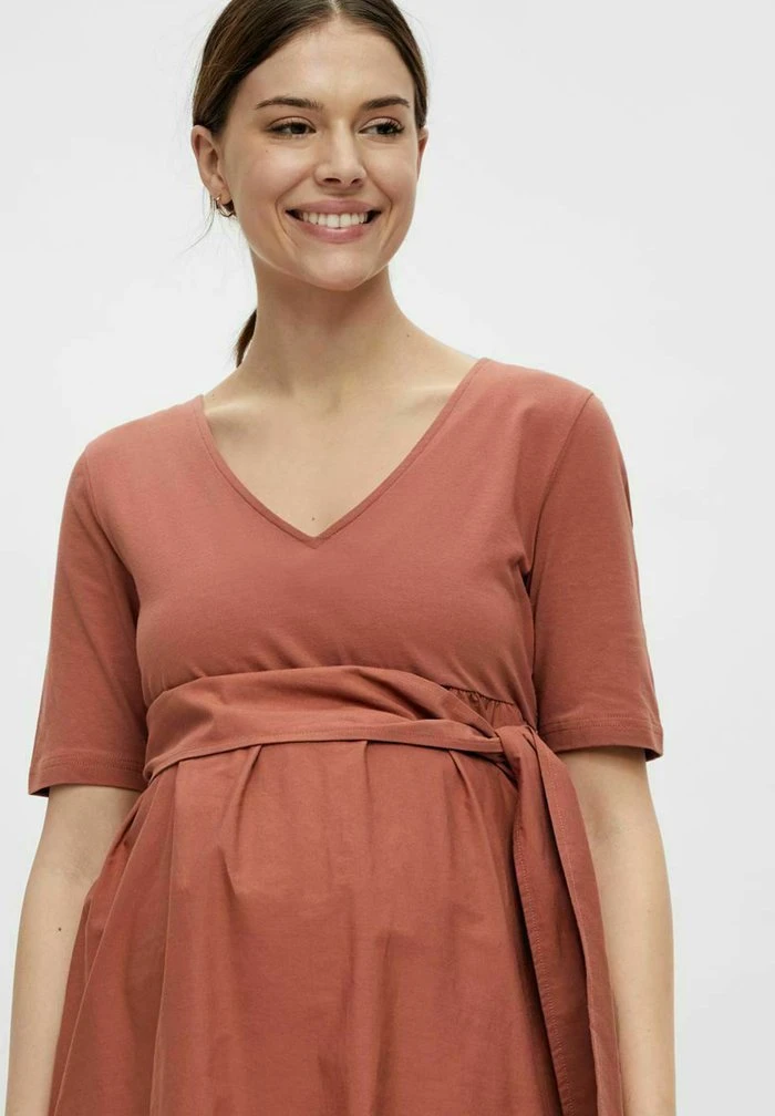 MAMALICIOUS Robe De Jour - Copper Brown – Image 4