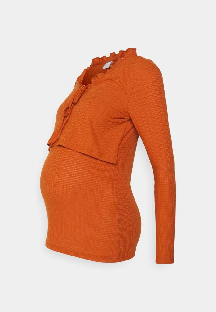 MAMALICIOUS NURSING MLLEDA JUNE - T-shirt à Manches Longues - Umber – Image 5