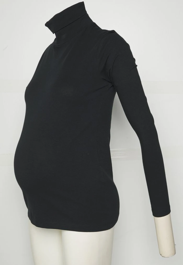 MAMALICIOUS MLSIA ROLLNECK - T-shirt à Manches Longues - Black – Image 4