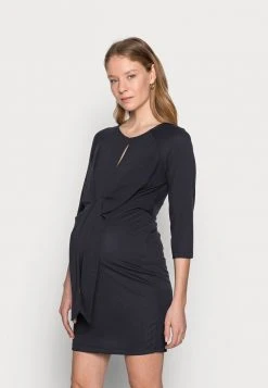 MAMALICIOUS MLZILKE SHORT DRESS - Robe En Jersey - Dark Navy