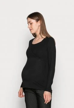 MAMALICIOUS NURSING - T-shirt à Manches Longues - Black